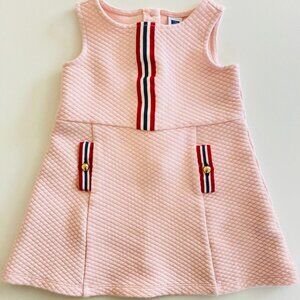 Janie and Jack 18-24M toddler girl pink quilted dress in excellent condition